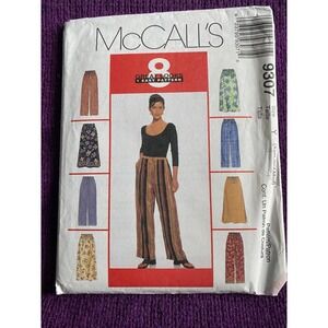 McCalls 9307 skirt sewing pattern size 4-14
